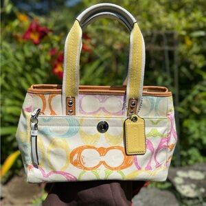 Coach Hampton Scribble Satchel